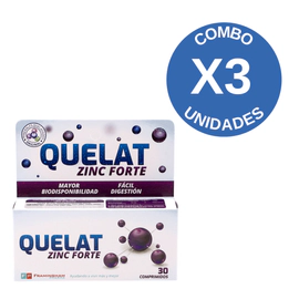 Combo X3 Zinc Forte 30 Comprimidos