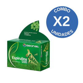 Combo X2 Espirulina 500 60 Comprimidos