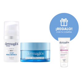 Kit Facial Serum + Crema Gel Ultra Hidratación+ 1 Crema 100gr Regalo