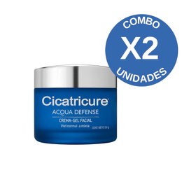 Combo X2 Acqua Defense Gel Crema Facial Hidratante 50g