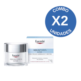 Combo X2 Crema Facial Aquaporin Active Piel Mixta 50ml