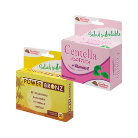 Combo Belleza Centella Asiatica X 60 + Power Bronz X 30