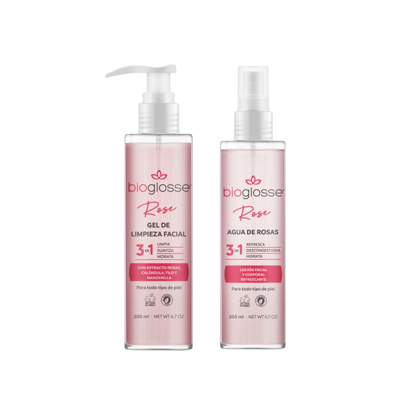 Gel de Limpieza Facial Rose + Agua De Rosas Refrescante SelmaDigital