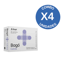 Combo X4 Calma Suplemento Dietario 30 Comprimidos