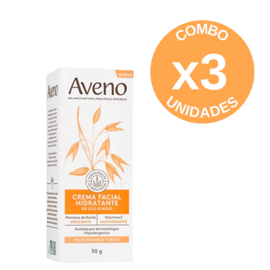 Combo X3 Crema Facial Pieles Secas y Sensibles 50 gr