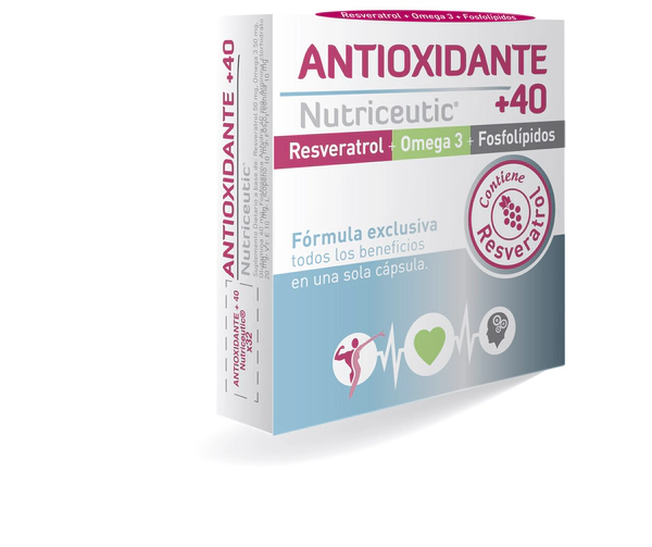 Antioxidante +40 Resveratrol + Omega 3
