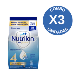 Combo X3 Profutura 4 Leche De Formula En Polvo Bolsa 1.2 kg