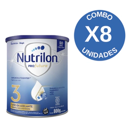 Combo X8 Profutura 3 Leche Infantil 800g