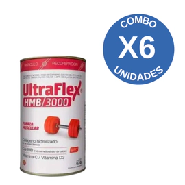 Combo X6 Ultraflex HMB/3000 Lata 420gr