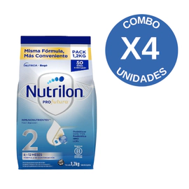 Combo X4 Profutura 2 Leche De Formula En Polvo Bolsa 1.2 kg