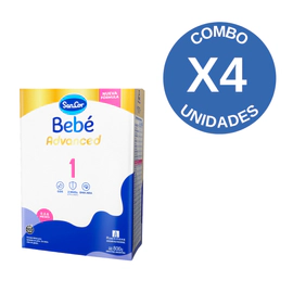 Combo X4 Sancor Bebe Advanced 1 Caja 800g