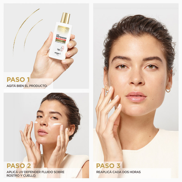 Protector Solar L'Oreal Paris Uv Defender Fluido Invisible FPS50+ X40g ...