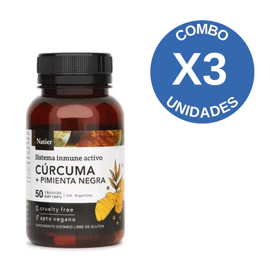 Combo X3 Natier Curcu + Pim CAP 50 Cápsulas