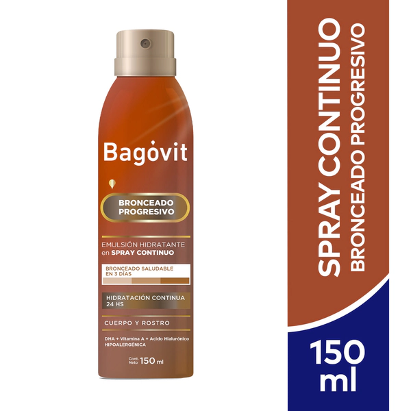 Bronceado Progresivo Spray Continuo x 150 Ml
