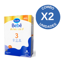 Combo X2 Sancor Bebé 3 Advanced Caja 800g