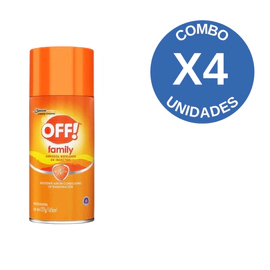 Combo X4 Repelente Family En Aerosol 127gr