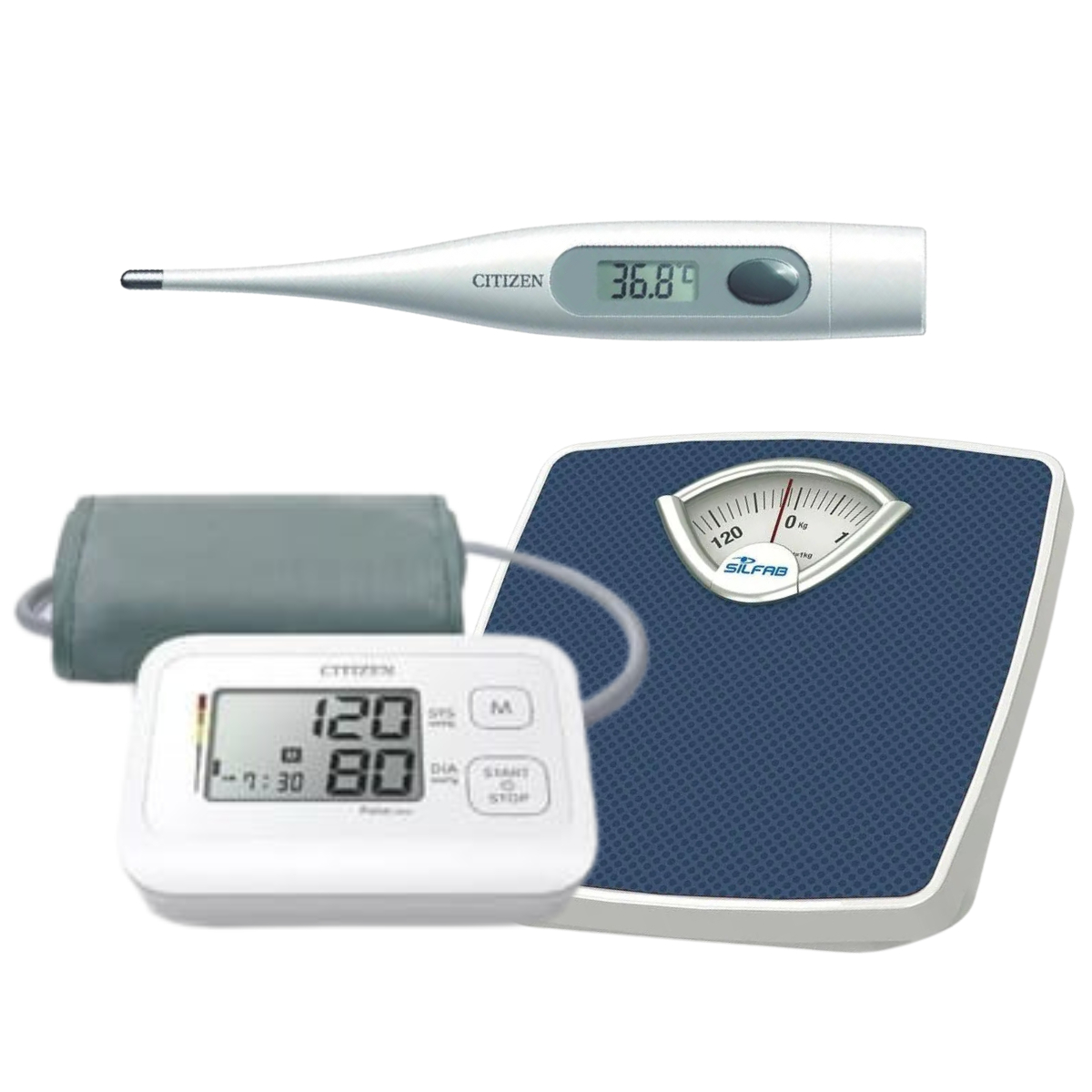 Combo Tensiometro Chu 304 Balanza Mecanica Termometro