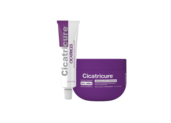 Combo Gel Para Cicatrices y Estrias + Crema Reparacion Corporal 10% Urea