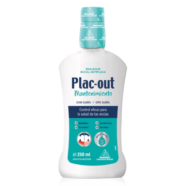Enjuague Bucal Plac Out X 250 ml