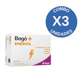 Combo X3 Energia Suplemento Dietario 30 Comprimidos