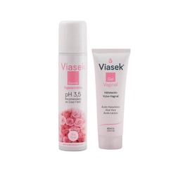 Combo Viasek Gel Hidratante Vaginal 40 ml + Espuma de Higiene PH 3,5