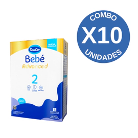 Combo X10 Sancor Bebe Advanced 2 Caja 800g