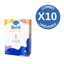 Combo X10 Sancor Bebe Advanced 1 Caja 800g