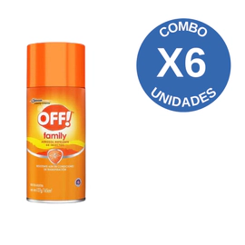 Combo X6 Repelente Family En Aerosol 127gr