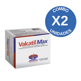 Combo X2 Valcatil Max Anticaída 60 Capsulas Blandas