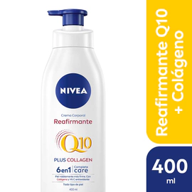 Crema Corporal Reafirmante Q10 Plus Collagen 6 en 1 Rápida Absorción 400 ml
