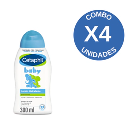 Combo X4 Loción Hidratante Para Bebes 300Ml