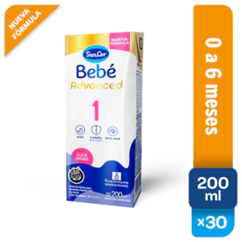 Pack X30 Sancor Bebe 1 Advanced 0 A 6 Meses 200ml