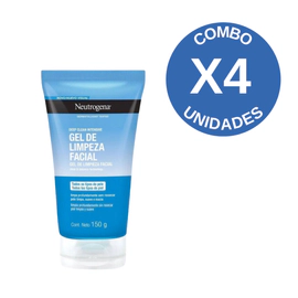 Combo X4 Deep Clean Gel Limpiador Facial 150 gr