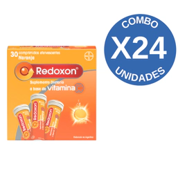 Combo X24 Redoxon Suplemento Dietario a base de Vitamina C 1g 30 Comp. Eferv