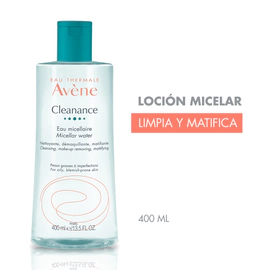 Agua Micelar Limpiadora Matificante Avene Cleanance x 400 ml