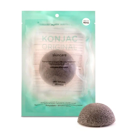 Esponja Facial Negra Con Cenizas Activas De Bambu