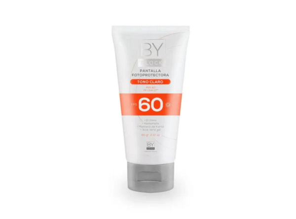 Protector Solar By Block Pantalla Fotoprotectora Fps 60 Tono Claro 60 Gr