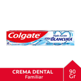 Pasta Dental Colgate Triple Acción Extra Blancura 90 Gr