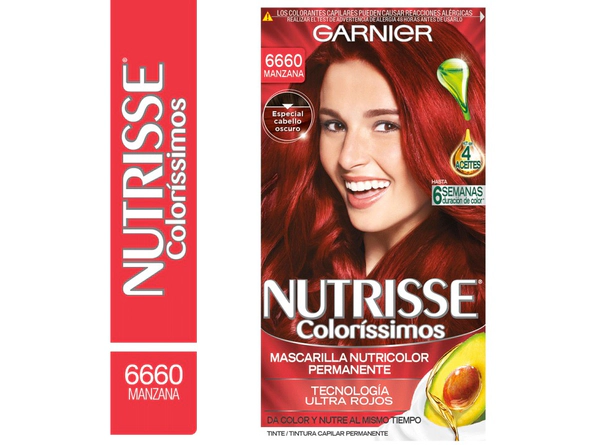 Coloración Nutrisse Colorissimos Tono 6660 Manzana