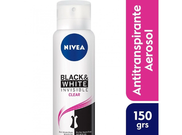 Antitranspirante Nivea Invisible B&w Clear x150ml