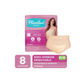 Pañal Adulto Plenitud Ropa Active Mujer P/M X8Un
