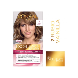 Tintura Permanente Excellence Creme L´Oréal París 7 Rubio X47Gr