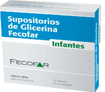 Supositorios de Glicerina Fecofar Infantes 10 unidades