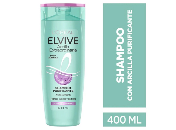 Shampoo Elvive Arcilla Purificante x400ml
