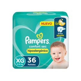 Pañales Confort Sec XG 36 Un
