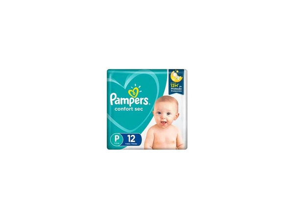 Pañales Pampers Confort Sec Max P 12 unidades