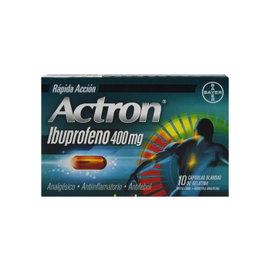 Actron Ibuprofeno 400 Mg 10 Cápsulas
