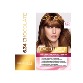 Tintura Permanente Excellence Creme 634 Chocolate X 47Gr