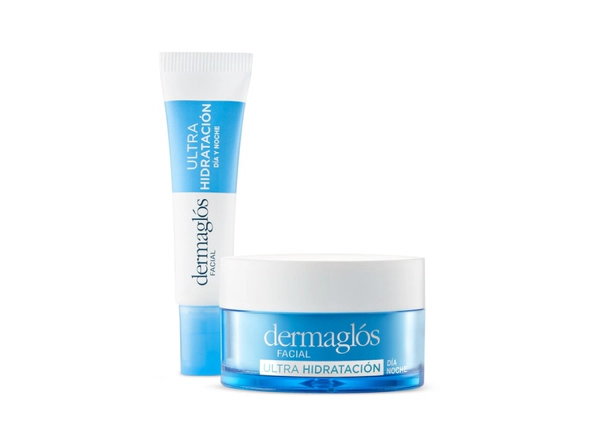 Kit Facial Dermaglós Ultra Hidratante Crema Contorno Ojos