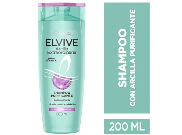 Shampoo Elvive Arcilla Purificante x200ml